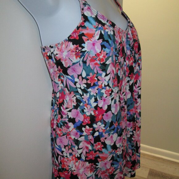 Swim Solutions Women's Blushing Pleated Tankini Top NWT Sz 12 - Picture 6 of 10